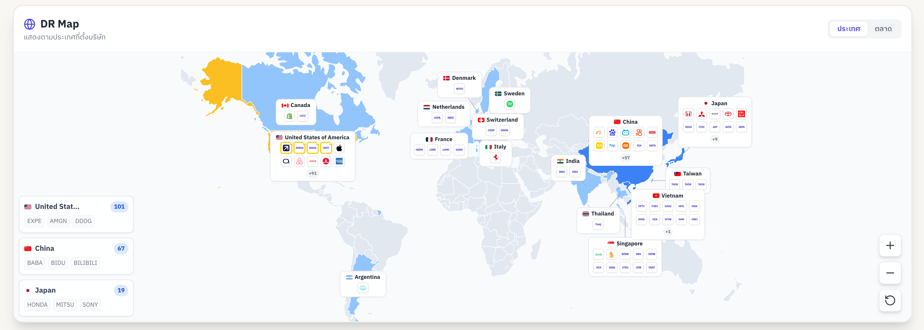 World Map Visualization